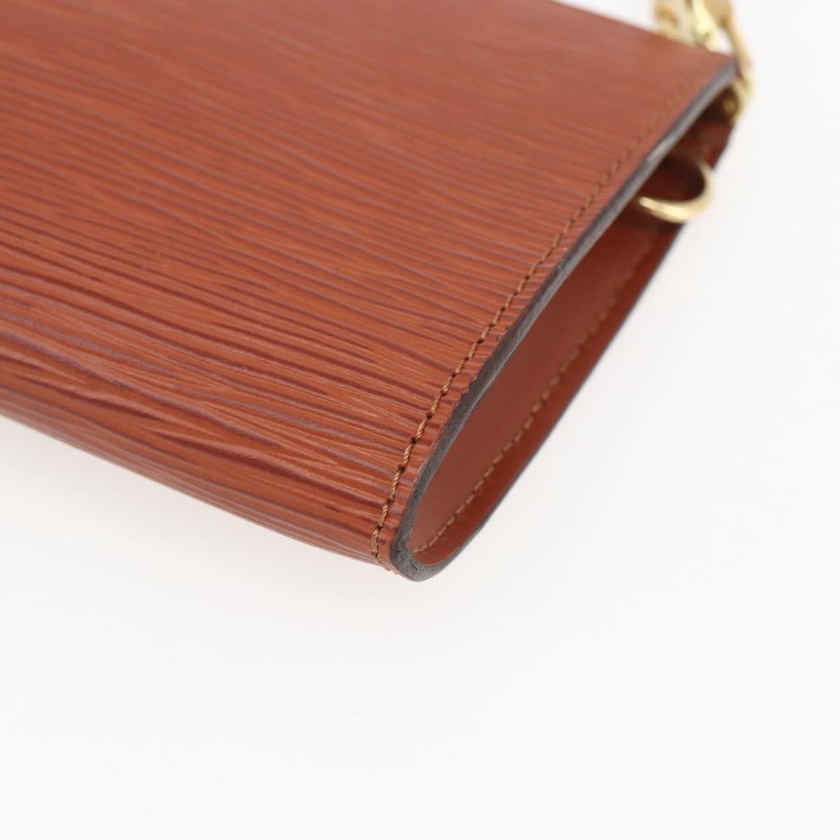 Louis Vuitton Pochette Accessoires Epi Leather Brown Leather Clutche & Pouche Bag