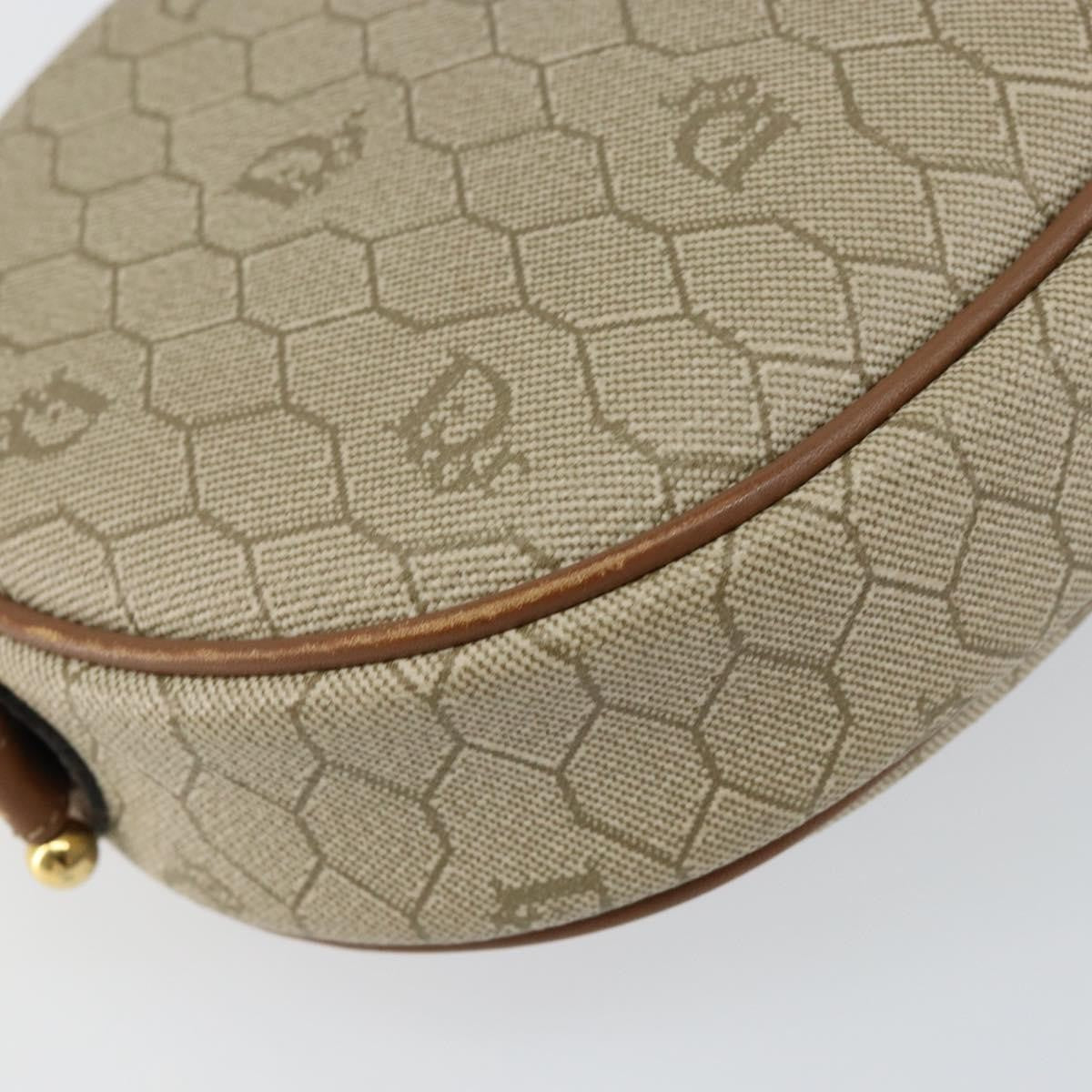 Christian Dior Vintage Honeycomb Shoulder Bag Canvas Beige Canvas Shoulder Bag Bag (Pre-Owned)