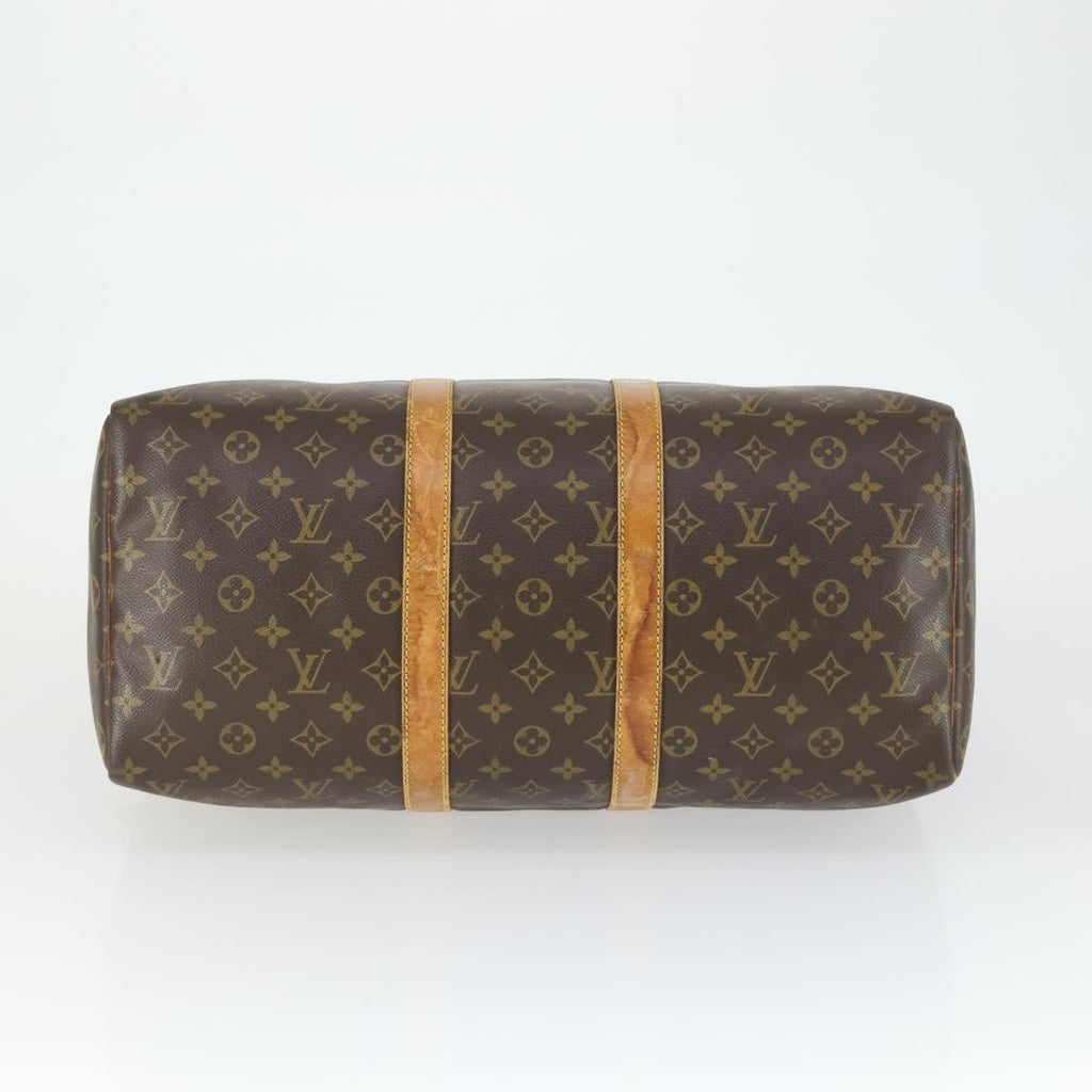 Louis Vuitton Keepall Bag Monogram Canvas Brown Canvas Travel Bag