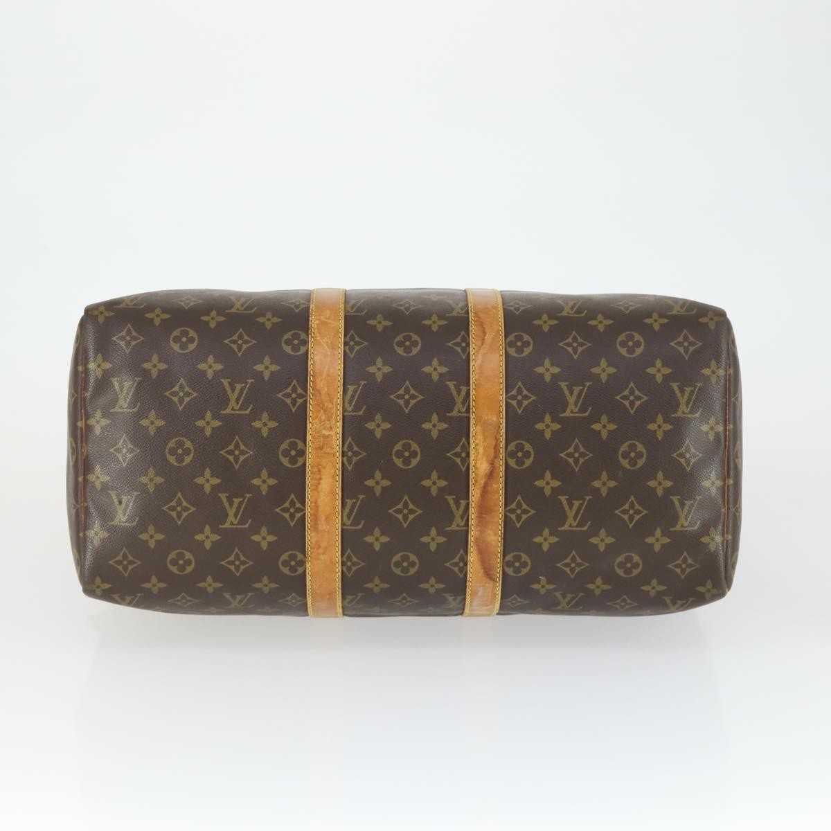 Louis Vuitton Keepall Bag Monogram Canvas Brown Canvas Travel Bag