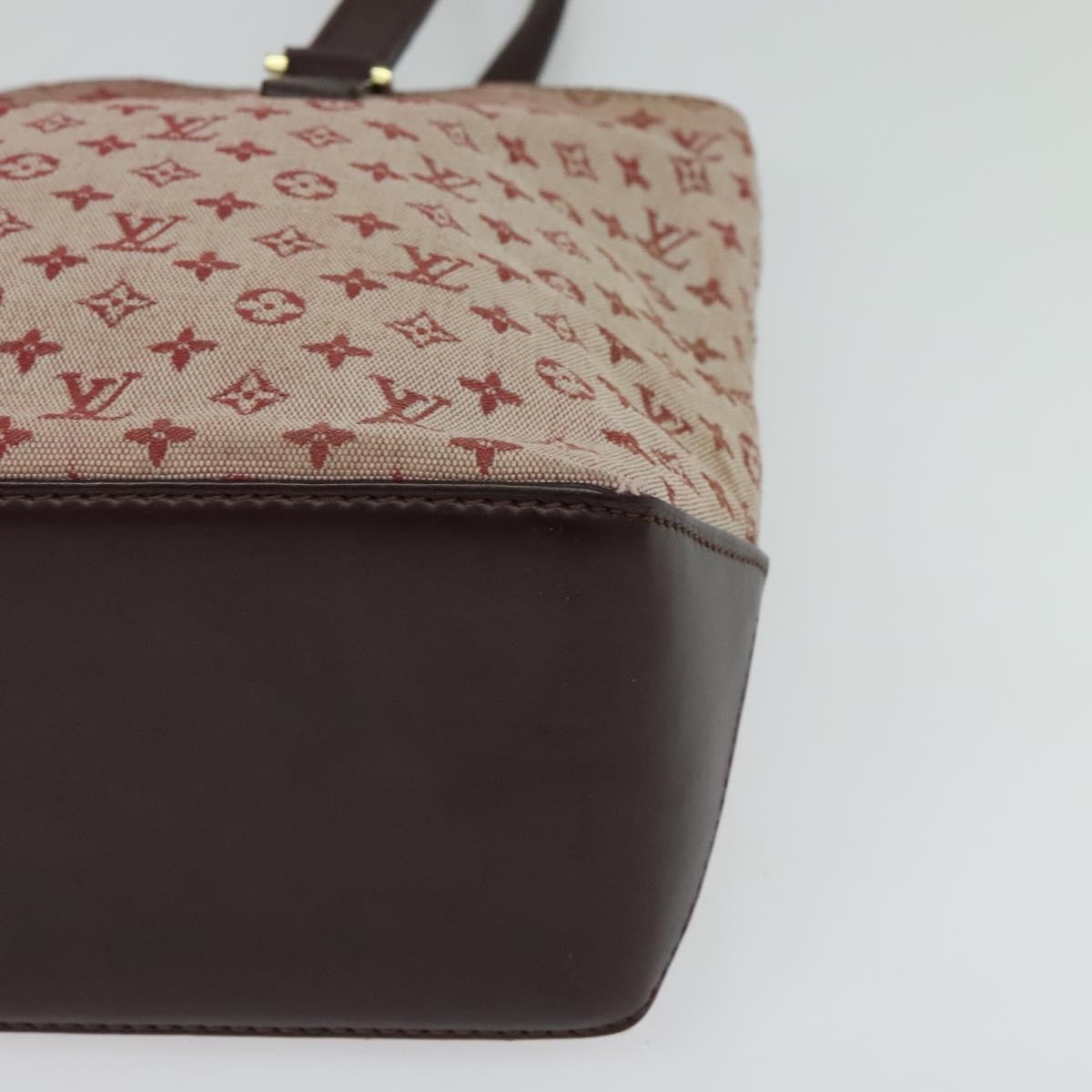 Louis Vuitton Cabas Piano Monogram Canvas Red Canvas Bag