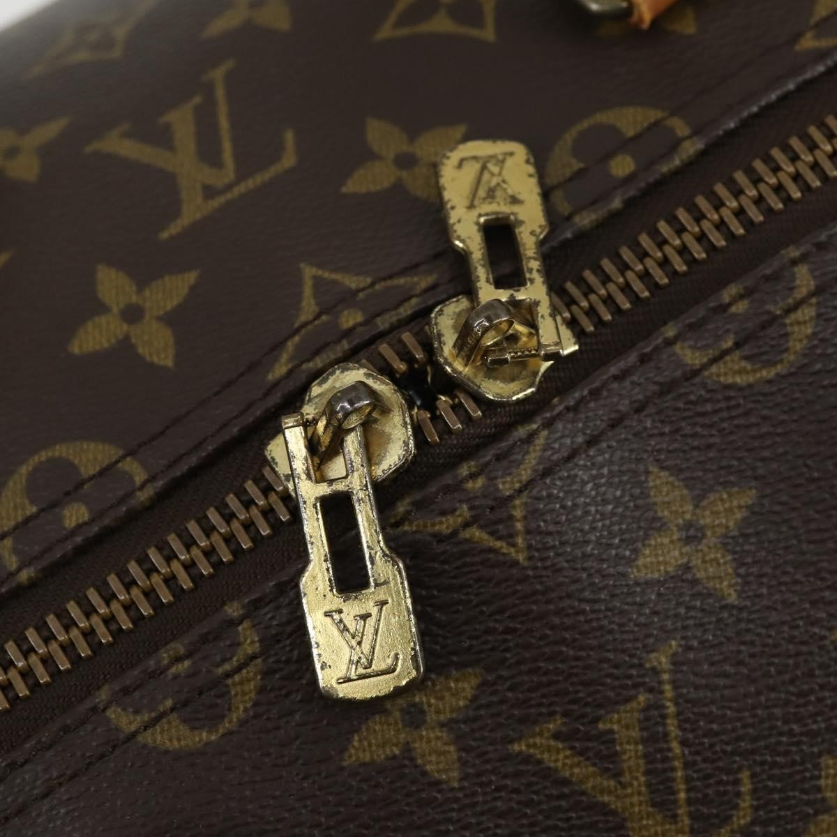 Louis Vuitton Keepall Bag Monogram Canvas Brown Canvas Handbag