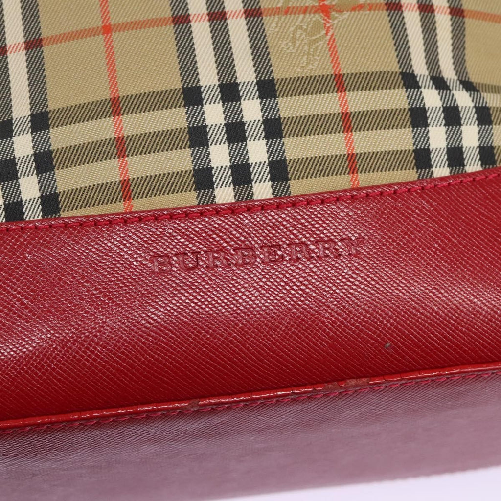 Burberry Nova Check Tote Canvas Check Pattern Beige Canvas Tote Bag