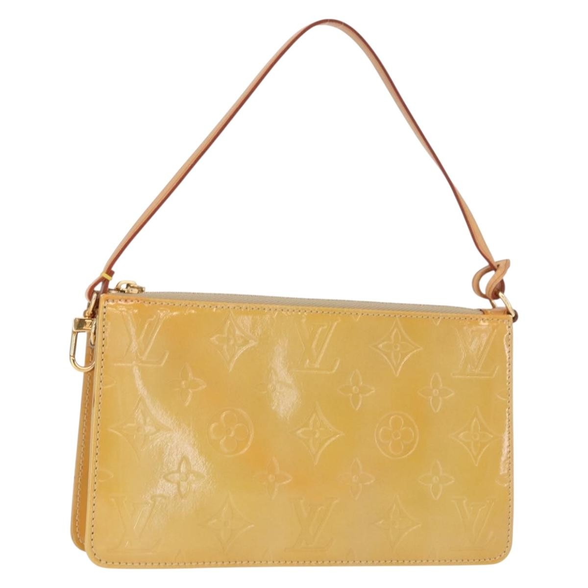 Louis Vuitton Lexington Pochette Patent Leather Beige Patent_Leather Clutche & Pouche Bag