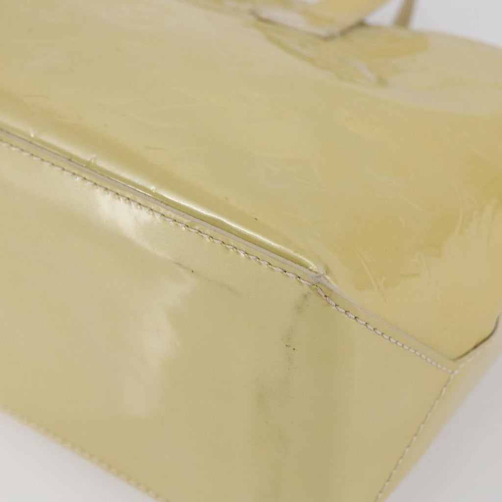Louis Vuitton Wilshire Handbag Monogram Vernis Beige Patent_Leather Handbag