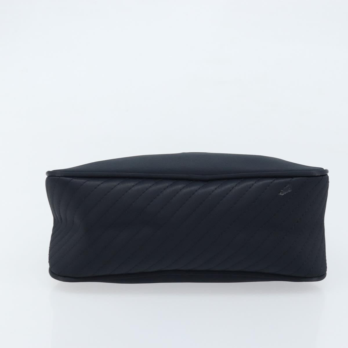 Saint Laurent Vintage Handbag Nylon Black Nylon Handbag (Pre-Owned)