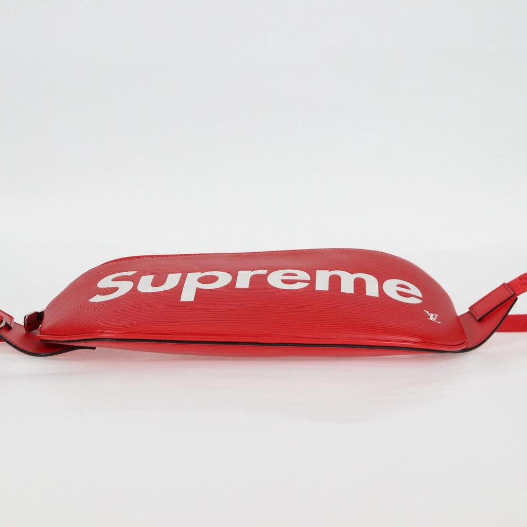 Louis Vuitton Louis Vuitton X Supreme Waist Bag Epi Leather Red Leather Clutche & Pouche Bag