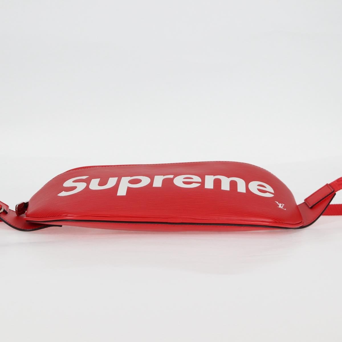 Louis Vuitton Louis Vuitton X Supreme Waist Bag Epi Leather Red Leather Clutche & Pouche Bag