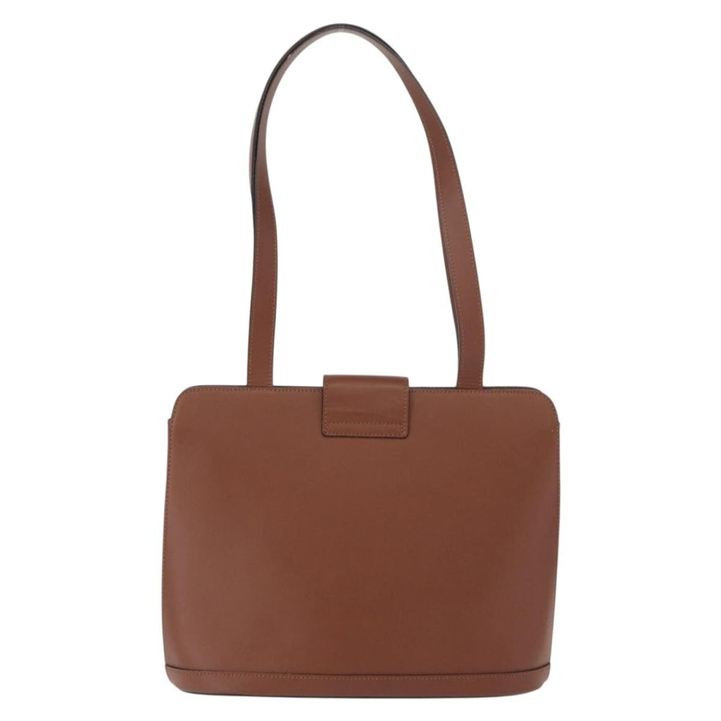 Celine Vintage Shoulder Bag Leather Brown Leather Shoulder Bag Bag