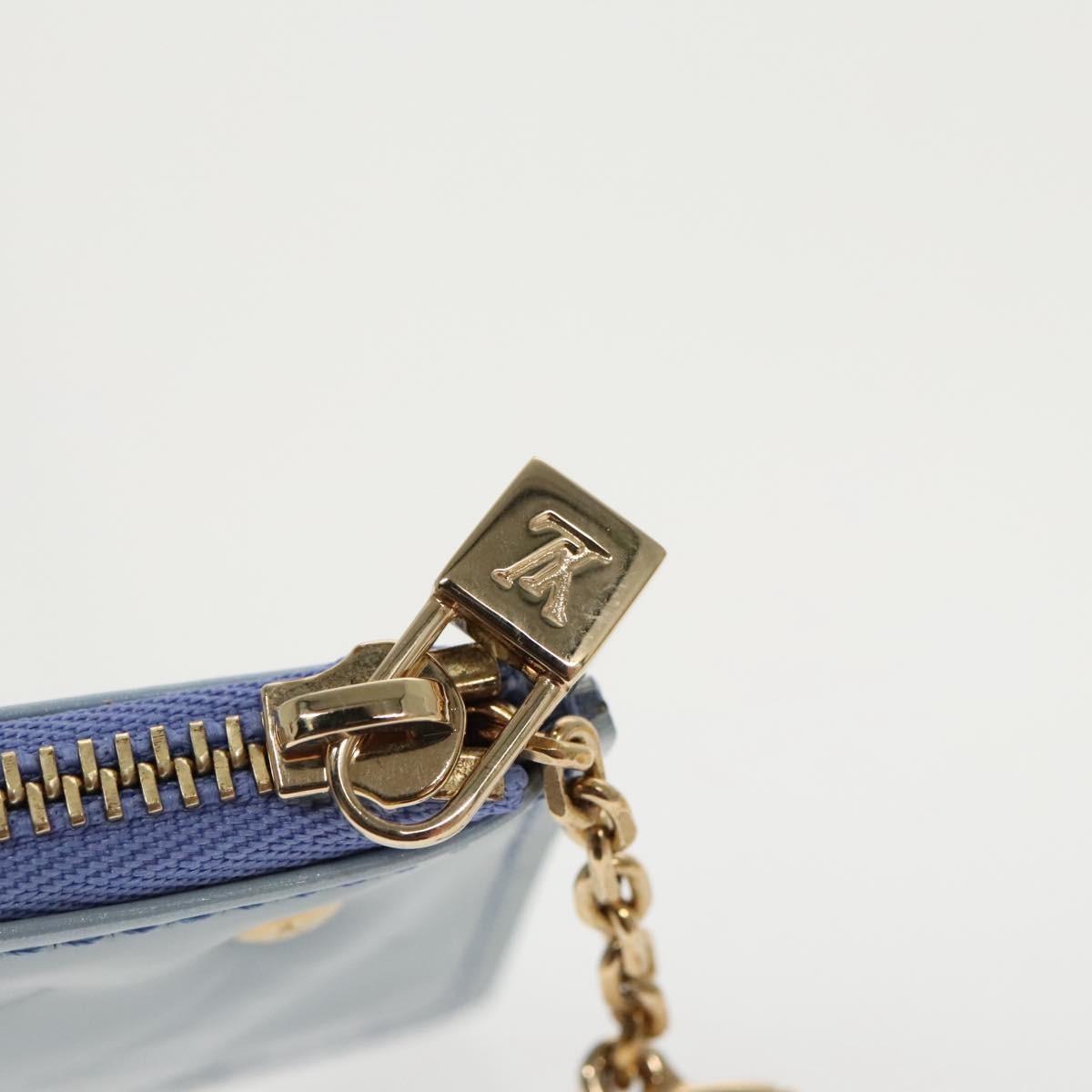 Louis Vuitton Pochette Clés Nm Monogram Vernis Patent Leather Purple Patent_Leather Wallets Accessory