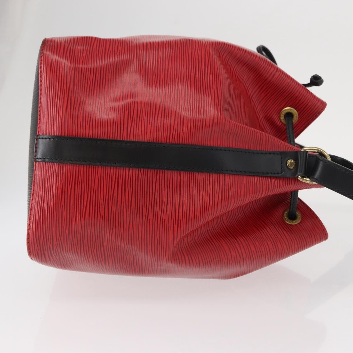 Louis Vuitton Bicolor Petit Noe Handbag Epi Leather Red Leather Shoulder Bag