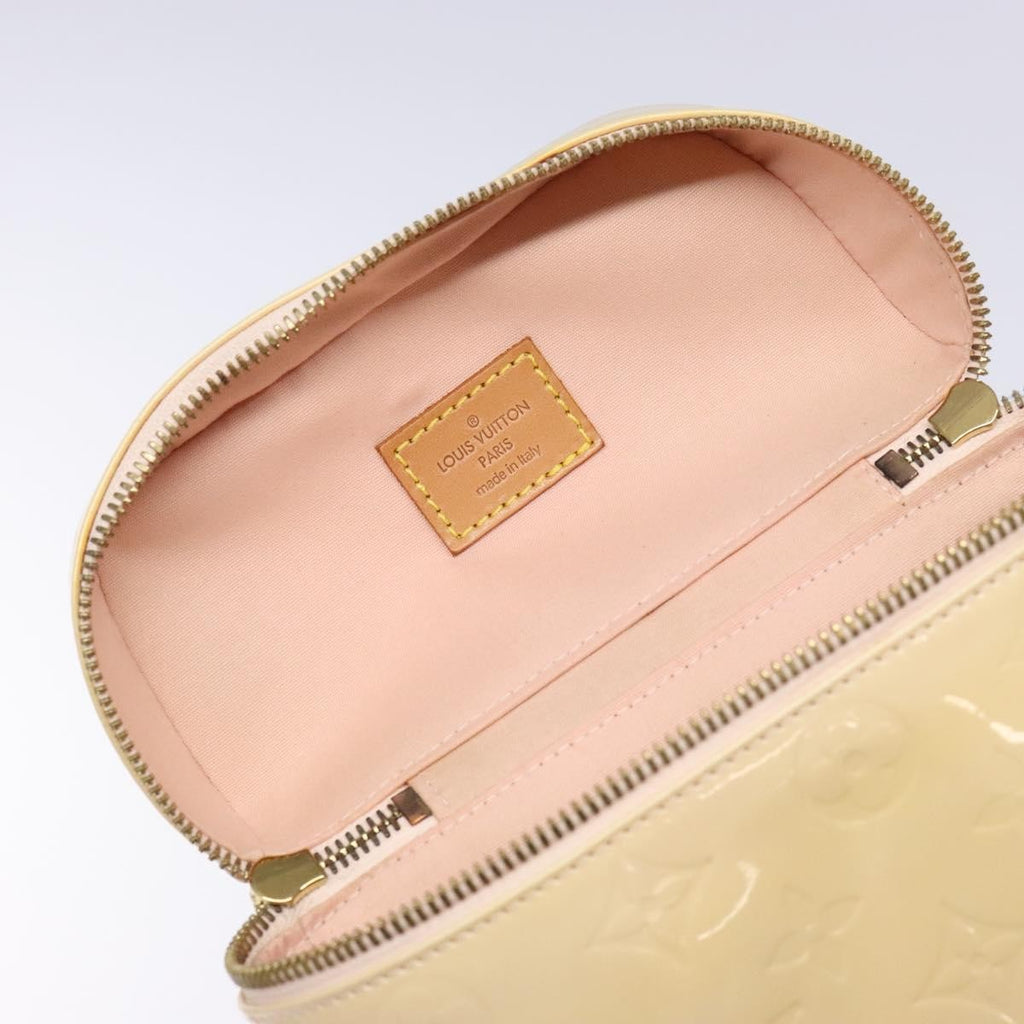 Louis Vuitton Sullivan Handbag Monogram Vernis Beige Patent_Leather Bag
