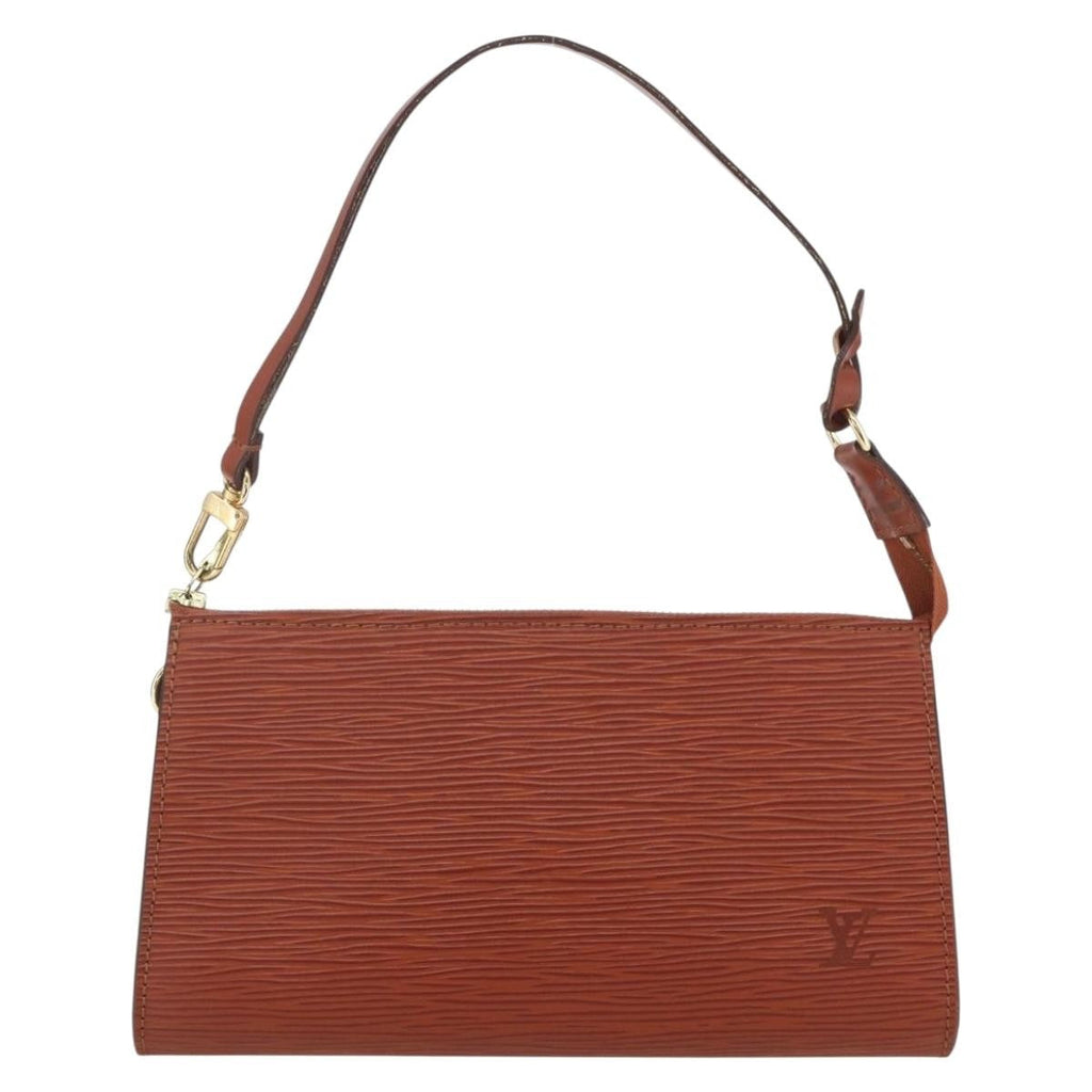 Louis Vuitton Pochette Accessoires Epi Leather Brown Leather Clutche & Pouche Bag
