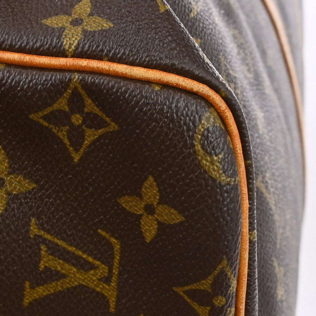 Louis Vuitton Keepall Bag Monogram Canvas Brown Canvas Travel Bag