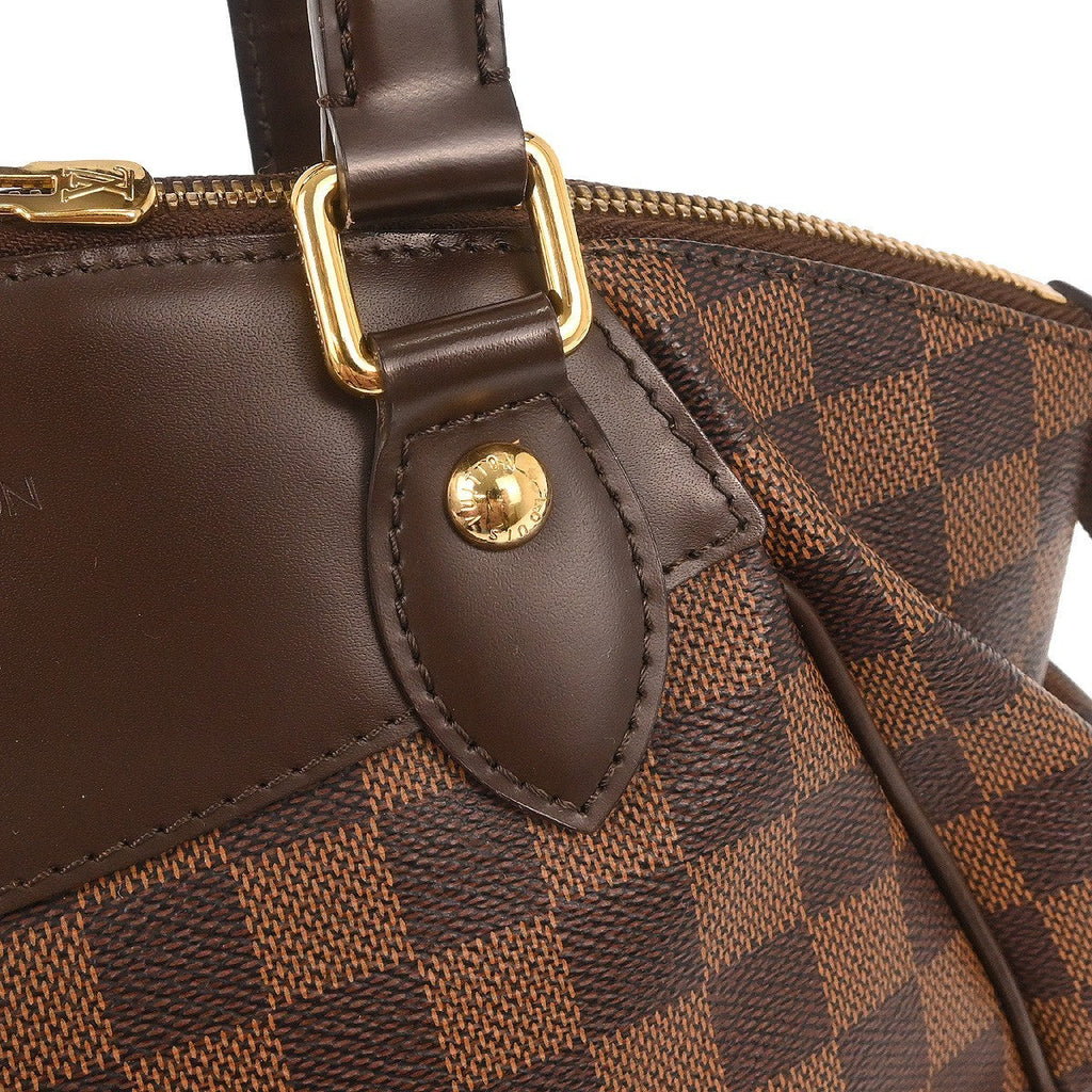 Louis Vuitton Verona Handbag Damier Brown Canvas Handbag