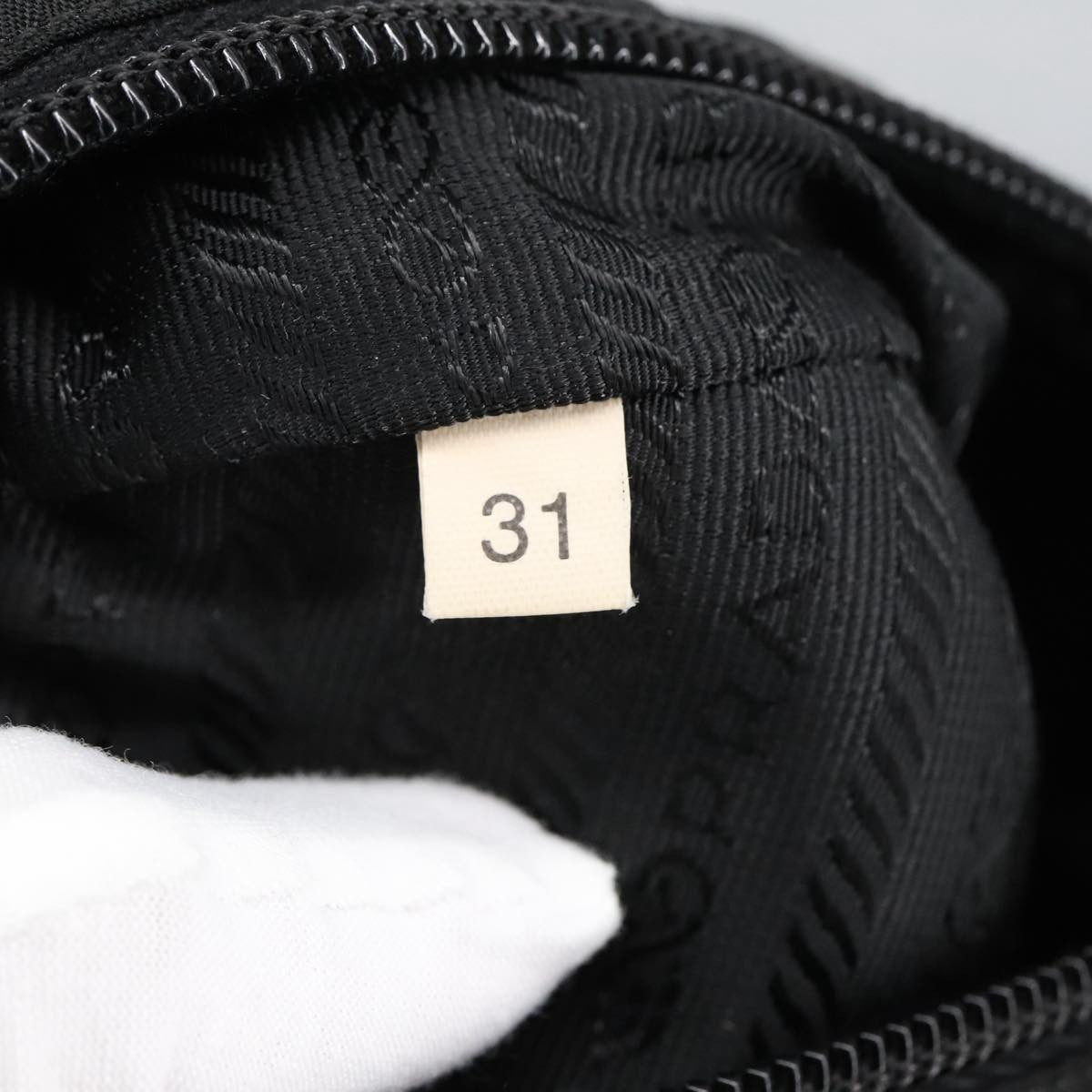 Prada Toiletry Pouch Tessuto Black Nylon Clutche & Pouche Bag