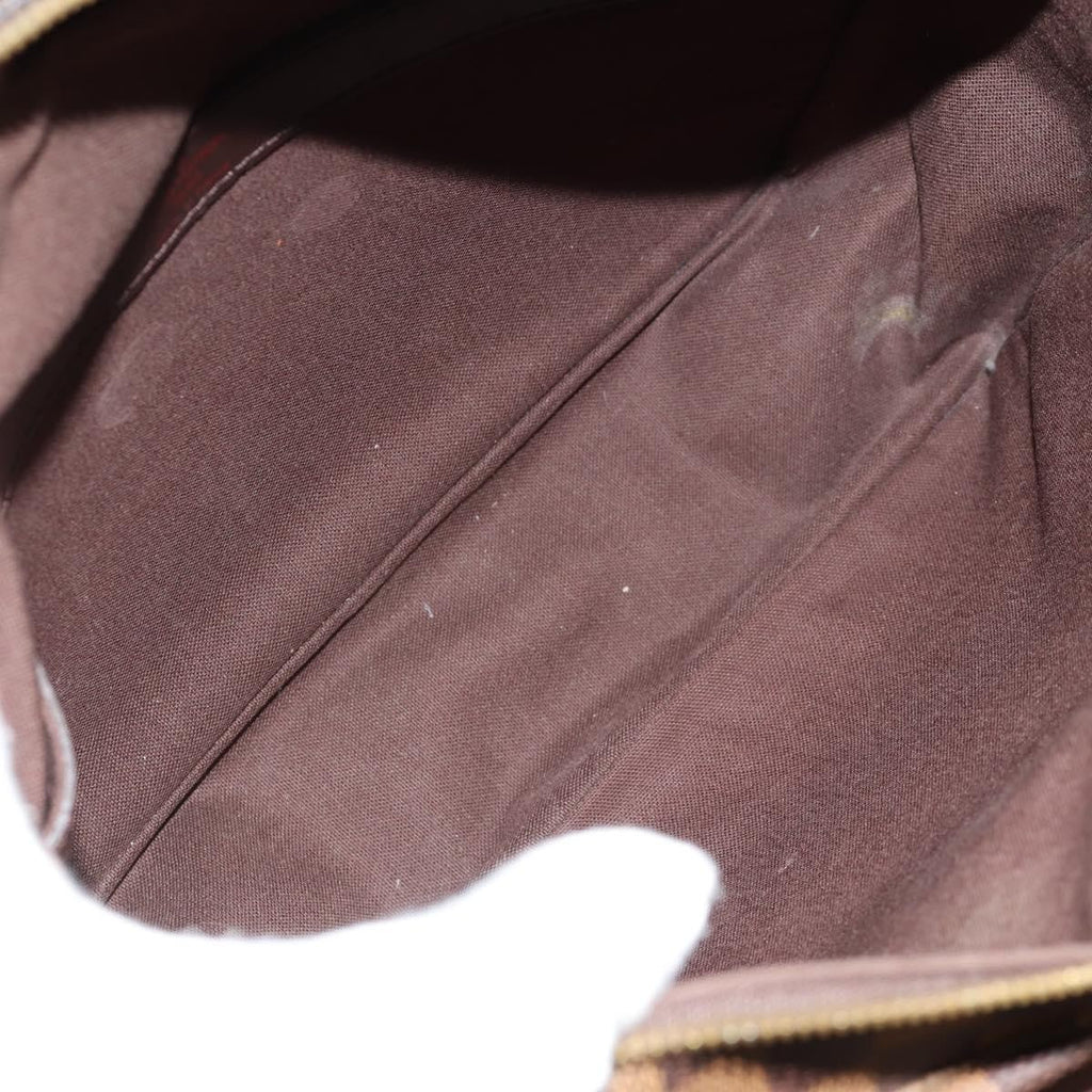 Louis Vuitton Naviglio Handbag Damier Brown Canvas Shoulder Bag