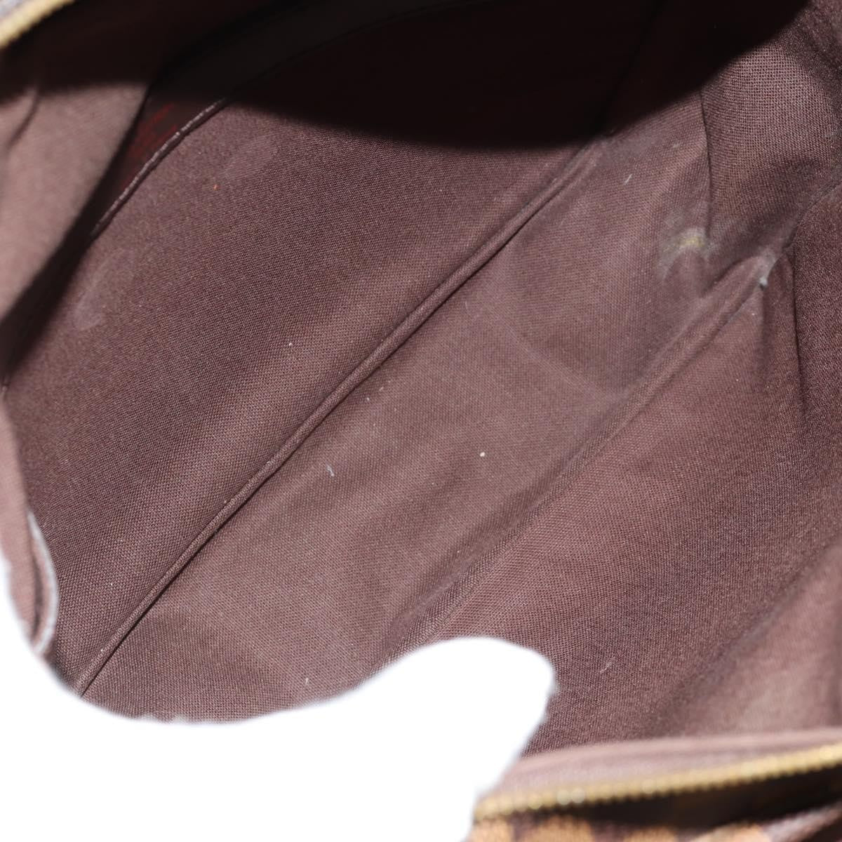 Louis Vuitton Naviglio Handbag Damier Brown Canvas Shoulder Bag