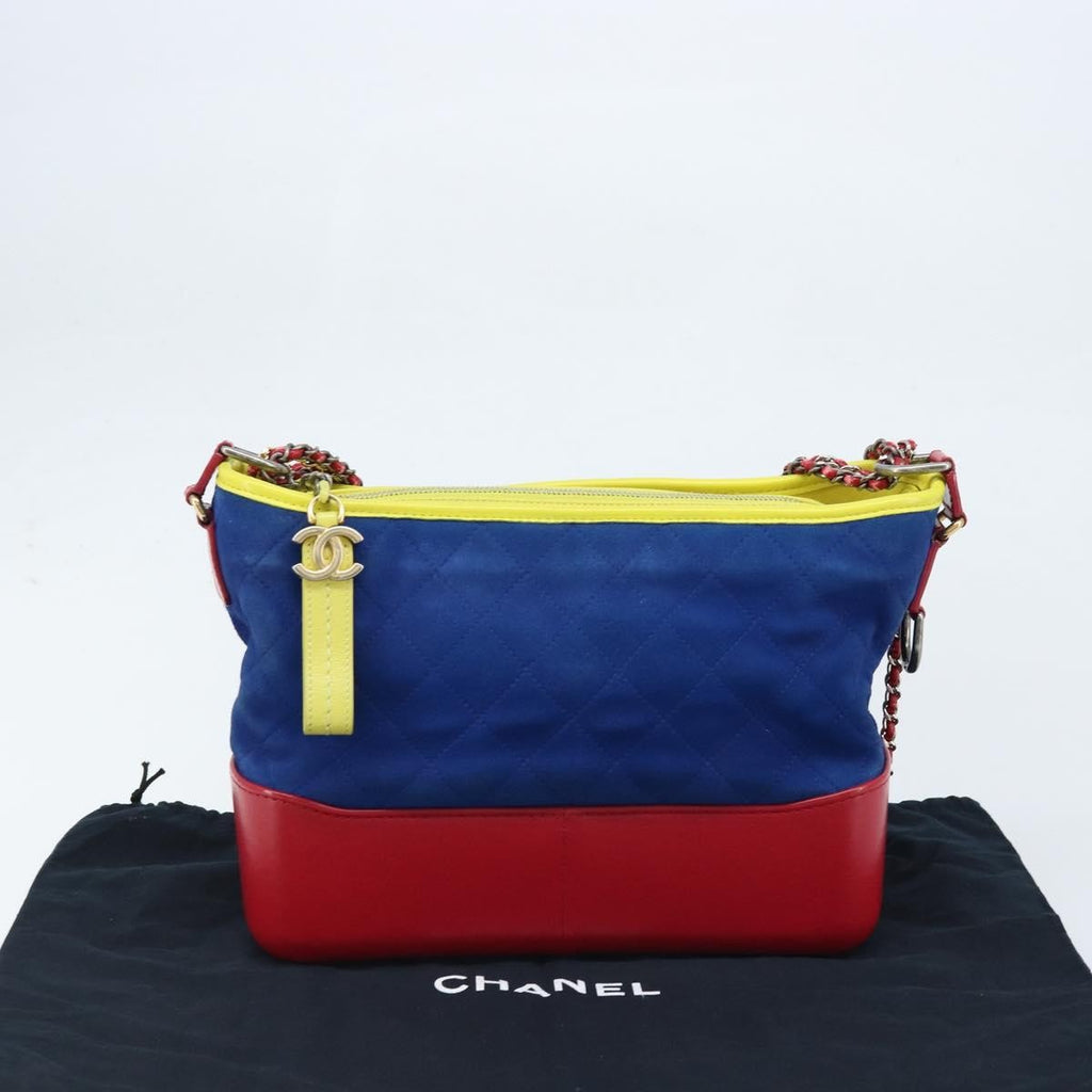 Chanel Gabrielle Hobo Quilted Suede Multicolour Suede Shoulder Bag Bag