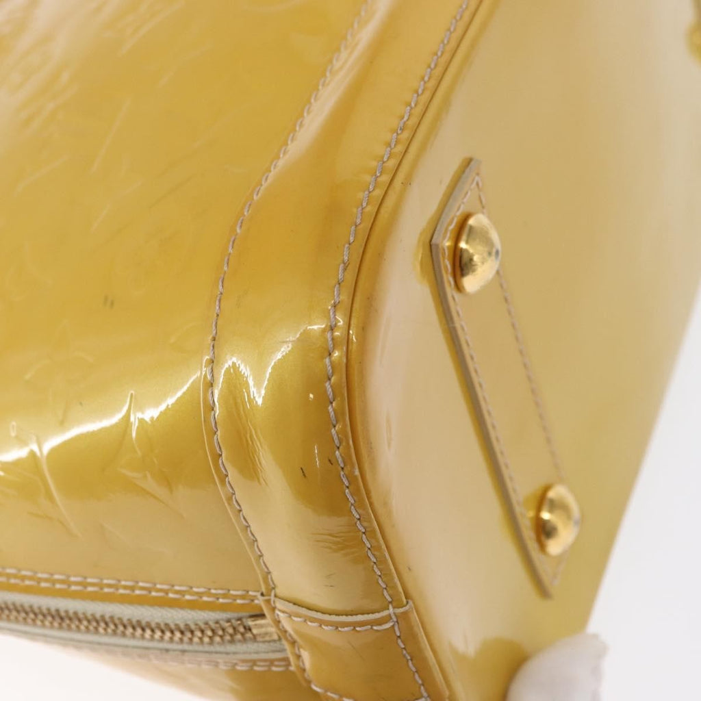 Louis Vuitton Alma Handbag Patent Leather Yellow Patent_Leather Handbag