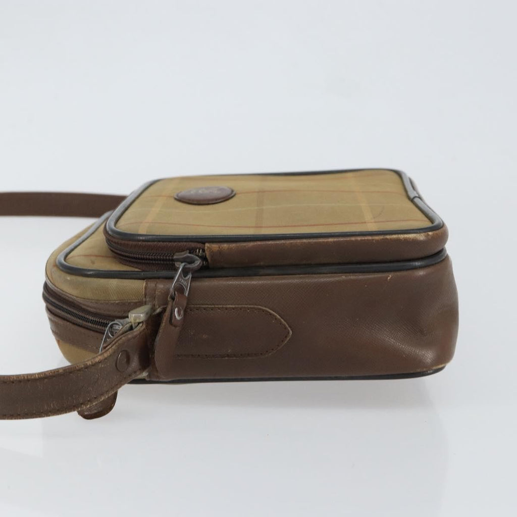 Burberry Nova Check Shoulder Bag Canvas Beige Canvas Shoulder Bag