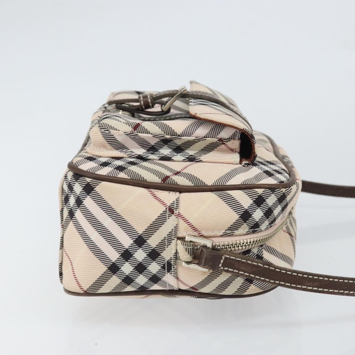 Burberry Nova Check Blue Label Nylon Beige Nylon Shoulder Bag