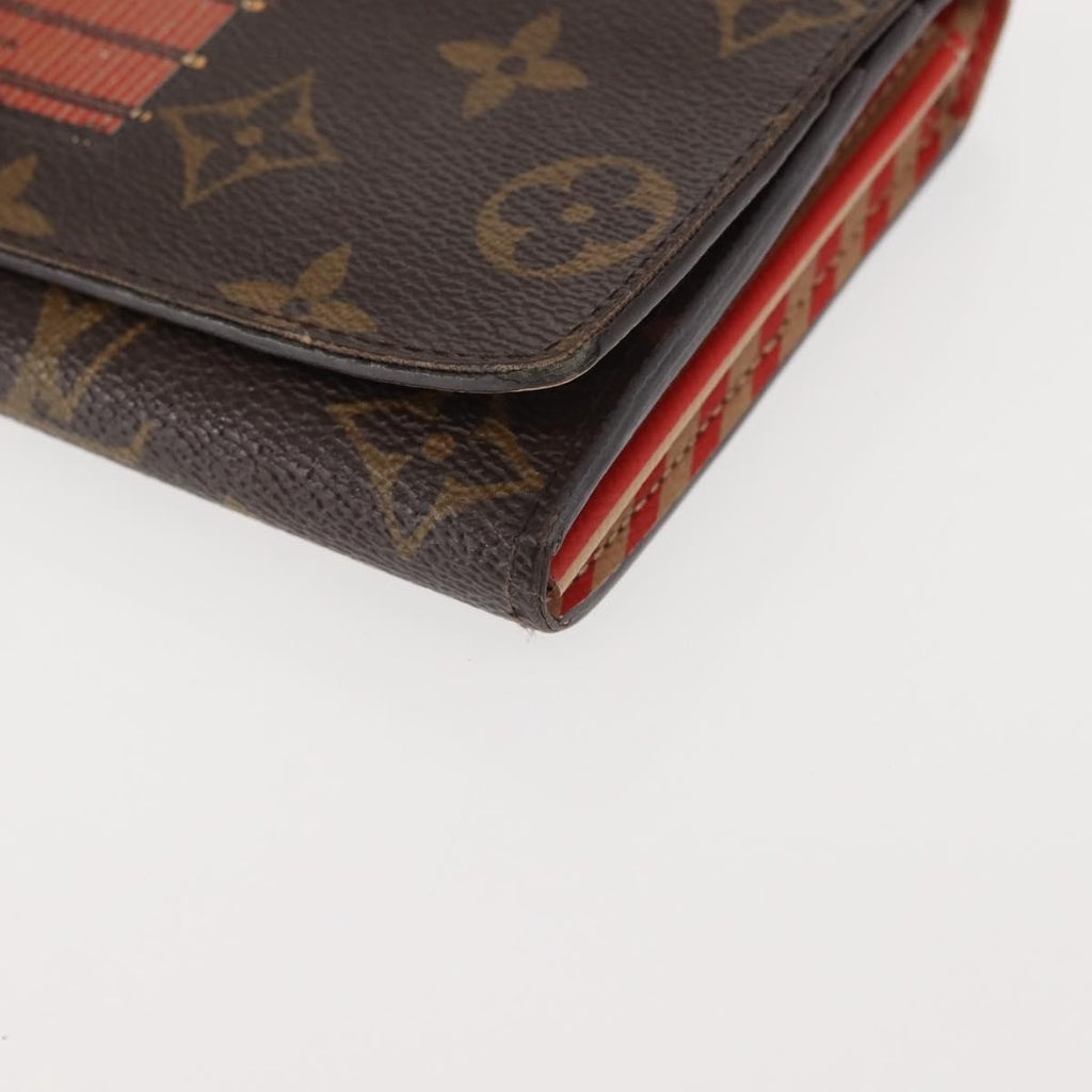 Louis Vuitton Vintage Sarah Wallet Monogram Canvas Brown Canvas Wallets Accessory