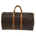 Louis Vuitton Keepall Bag Monogram Canvas Brown Canvas Travel Bag