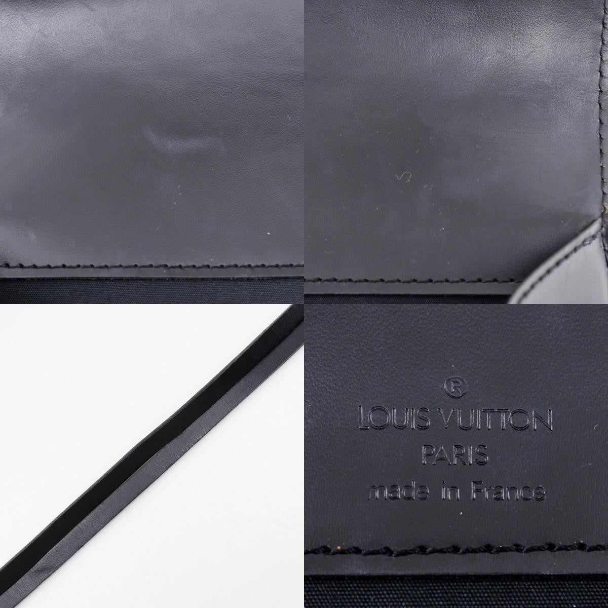 Louis Vuitton Dinard Handbag Epi Leather Black Leather Shoulder Bag