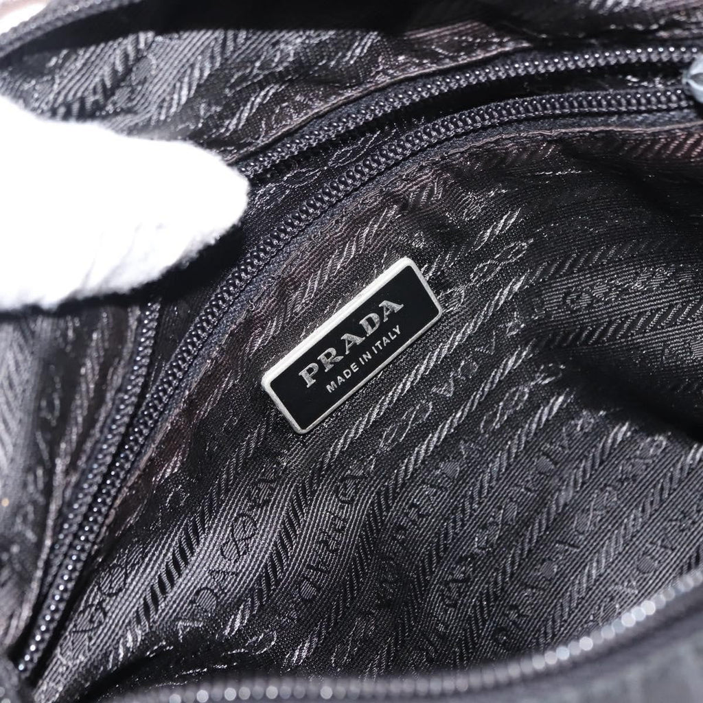 Prada Flat Messenger Bag Tessuto Black Nylon Shoulder Bag Bag