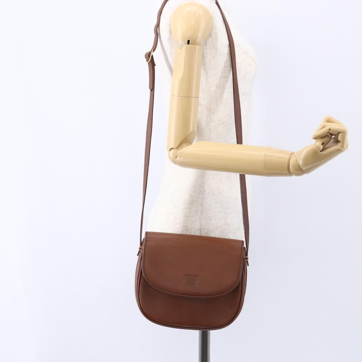 Burberry Vintage Shoulder Bag Leather Brown Leather Shoulder Bag