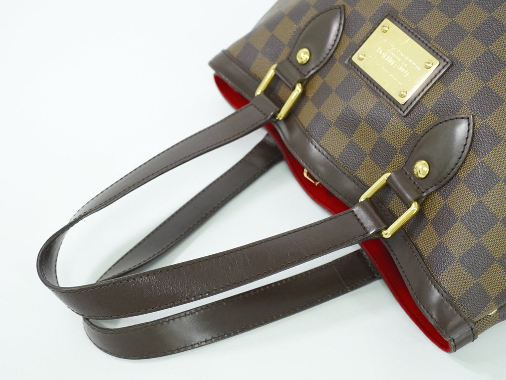 Louis Vuitton Hampstead Handbag Damier Brown Canvas Handbag