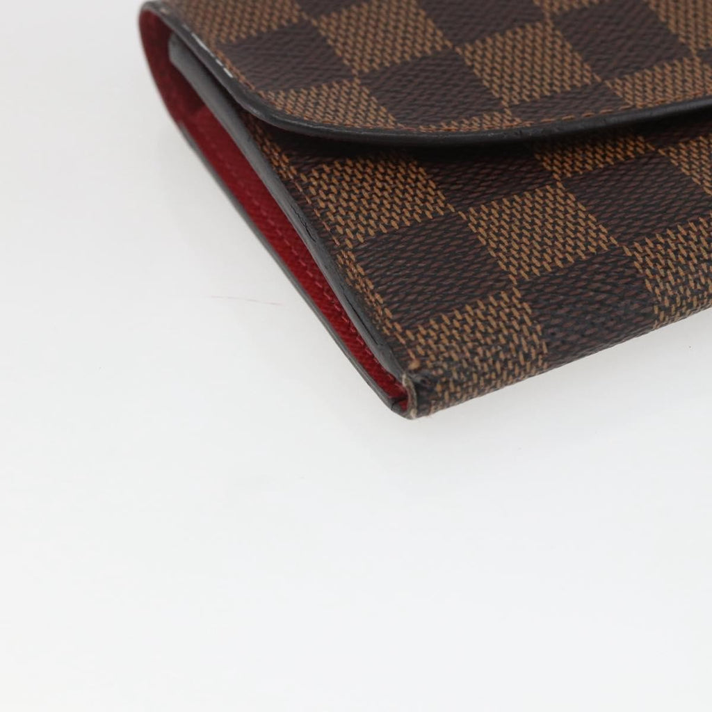 Louis Vuitton Emilie Wallet Damier Brown Canvas Wallets Accessory