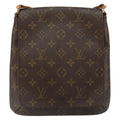 Louis Vuitton Musette Salsa Handbag Monogram Canvas Brown Canvas Shoulder Bag