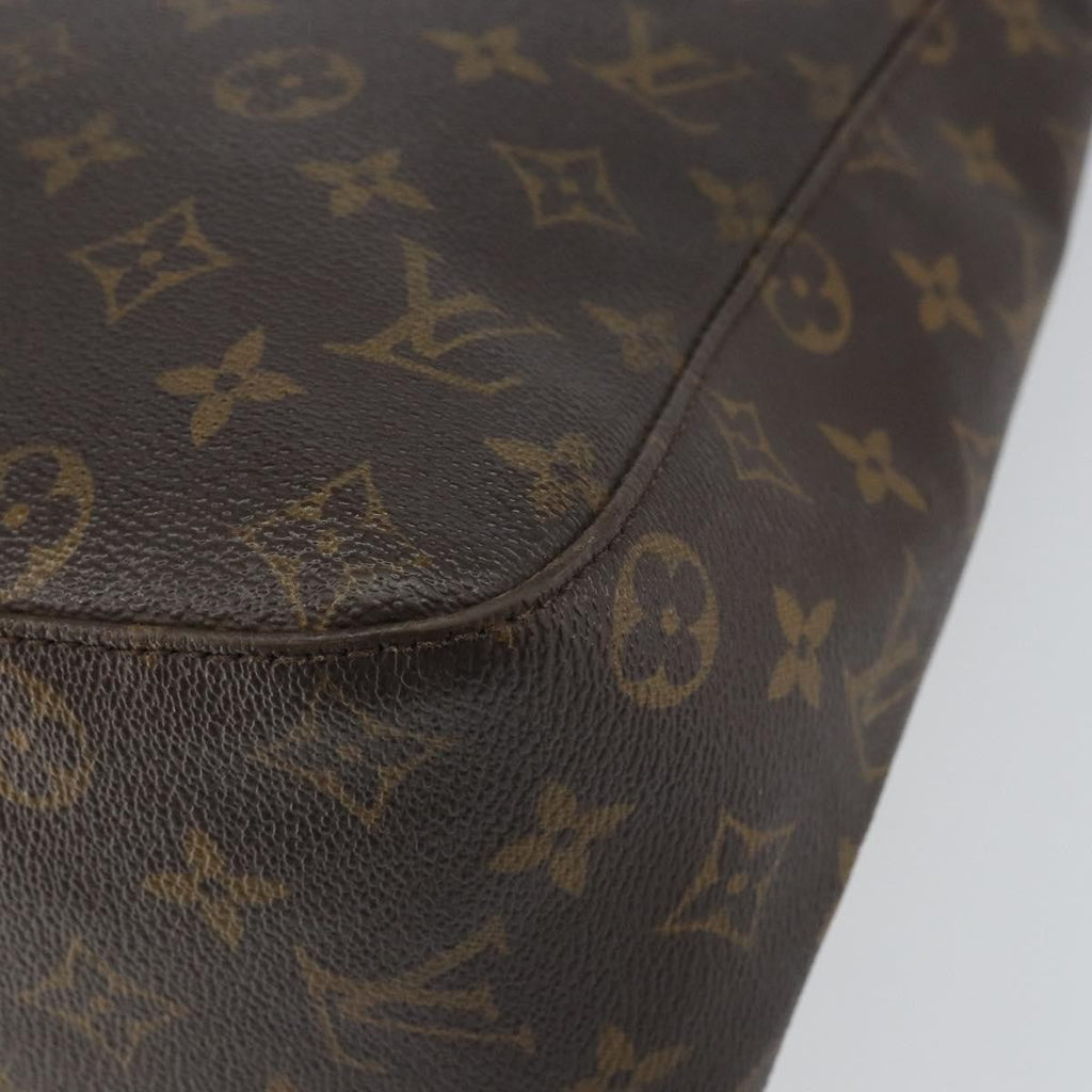 Louis Vuitton Monogram Looping Handbag Monogram Canvas Brown Canvas Shoulder Bag