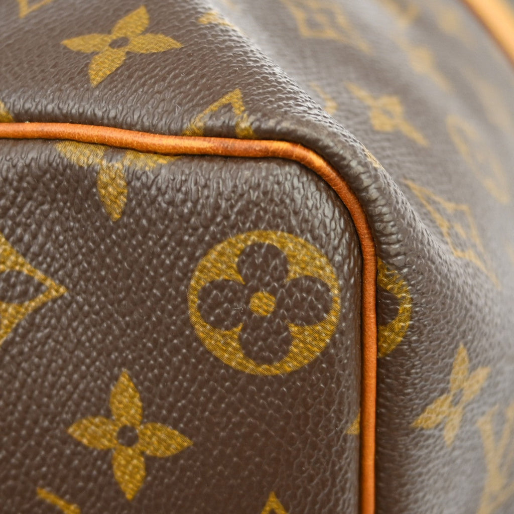 Louis Vuitton Keepall Bag Monogram Canvas Brown Canvas Travel Bag