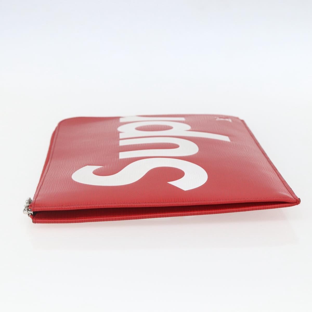 Louis Vuitton Pochette Jour Limited Edition Supreme Epi Leather Red Leather Clutche & Pouche Bag