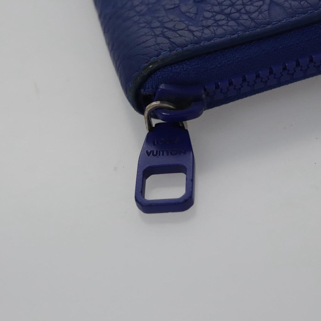 Louis Vuitton Portefeuille Zippy Monogramme Empreinte Monogramme Empreinte Blue Leather Wallets Accessory