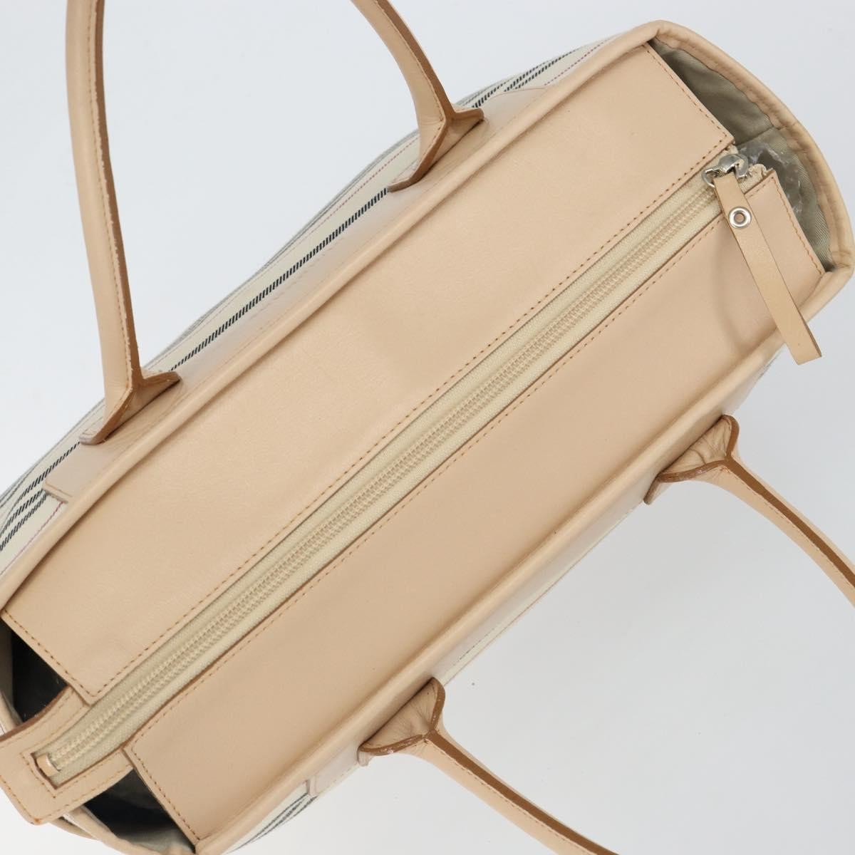 Burberry Nova Check Tote Canvas And Leather Beige Canvas Tote Bag