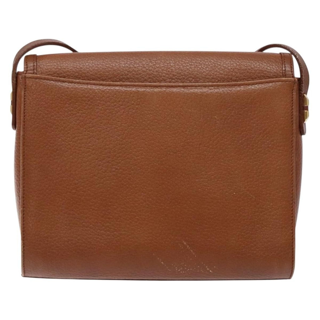 Burberry Flap Shoulder Bag Leather Brown Leather Shoulder Bag