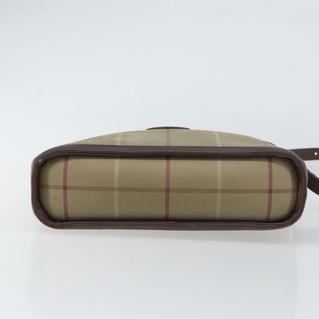 Burberry Nova Check Shoulder Bag Canvas Beige Canvas Shoulder Bag