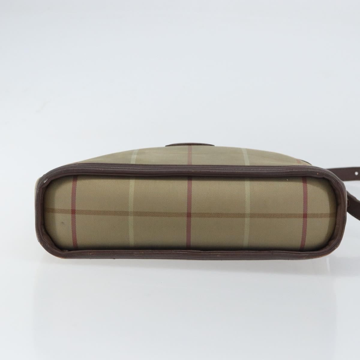 Burberry Nova Check Shoulder Bag Canvas Beige Canvas Shoulder Bag