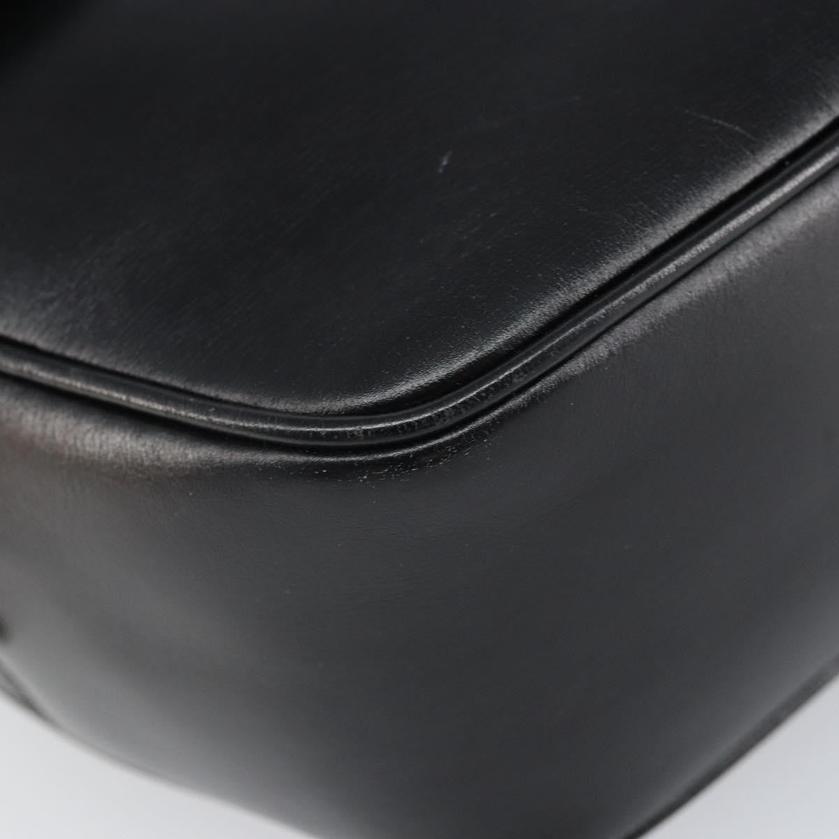 Celine Circle Logo Shoulder Bag Leather Black Leather Shoulder Bag Bag