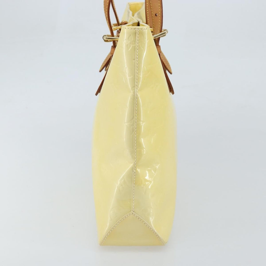 Louis Vuitton Brentwood Handbag Monogram Vernis Yellow Patent_Leather Tote Bag