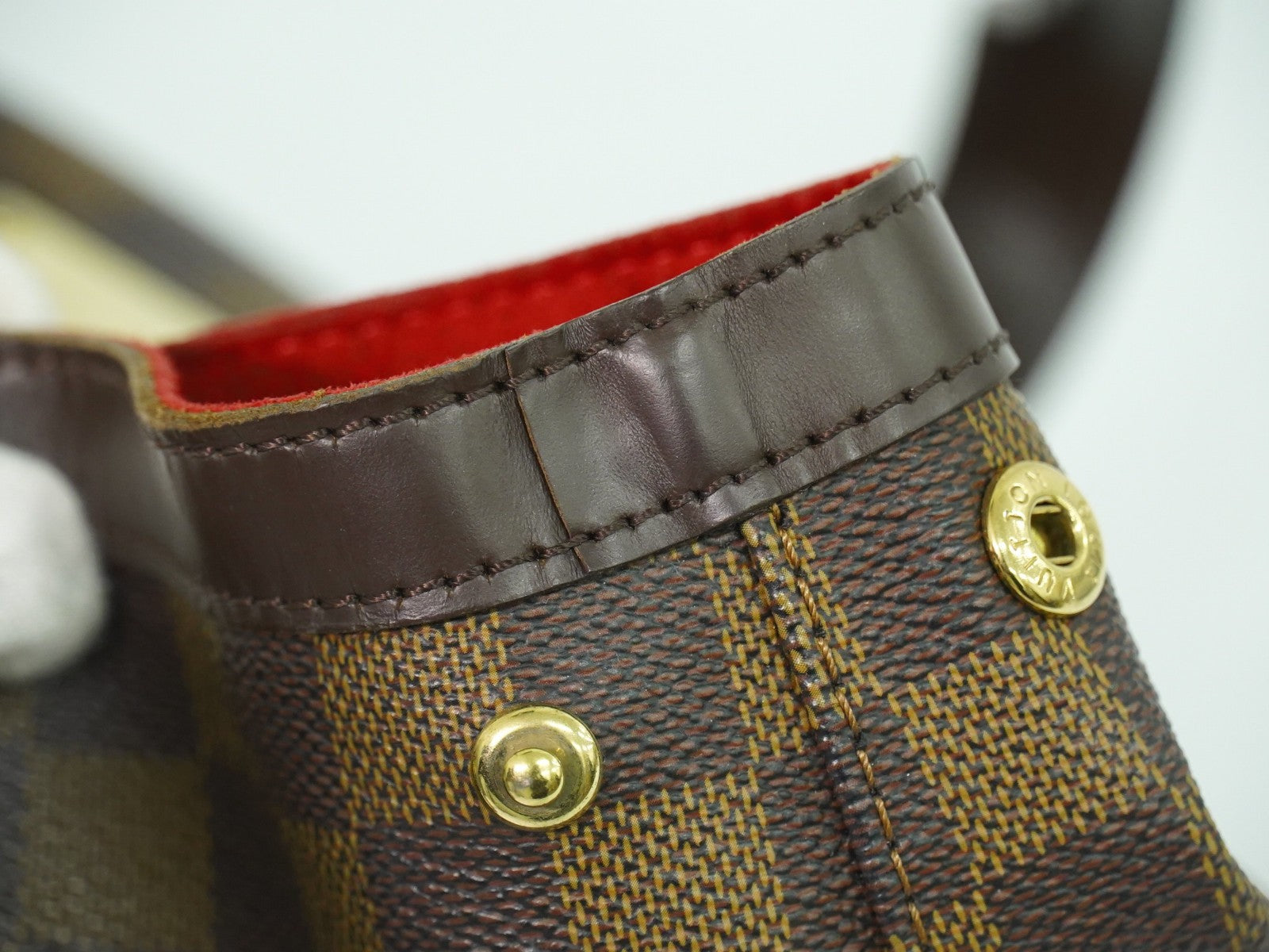 Louis Vuitton Hampstead Handbag Damier Brown Canvas Tote Bag