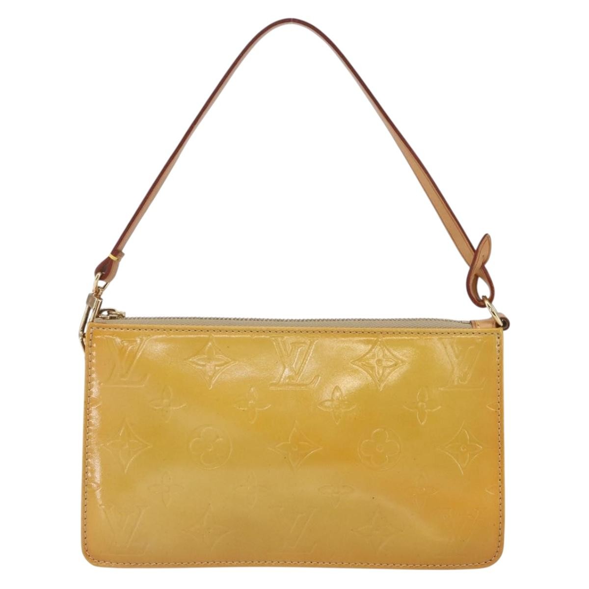 Louis Vuitton Lexington Pochette Monogram Vernis Beige Patent_Leather Clutche & Pouche Bag