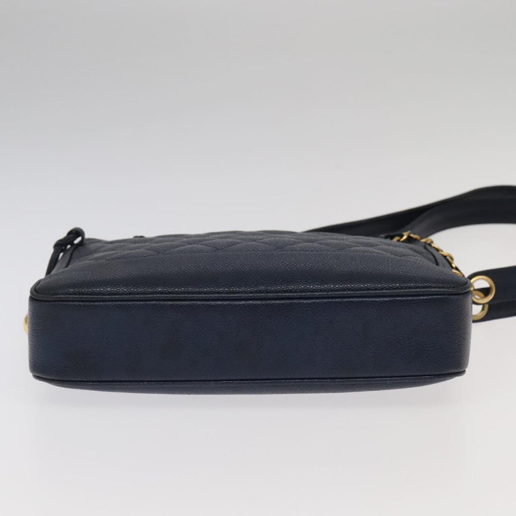 Chanel Vintage Shoulder Bag Leather Navy Leather Shoulder Bag Bag