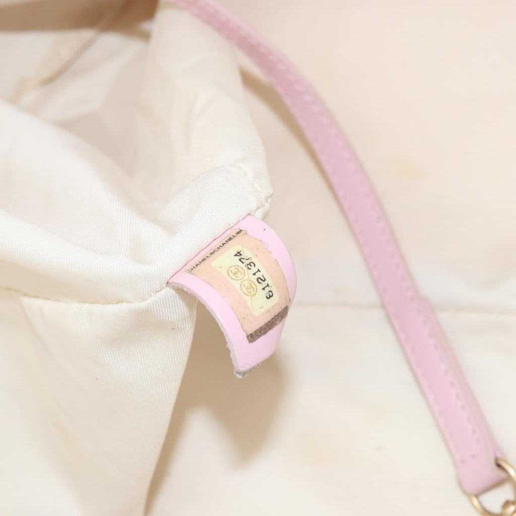 Chanel Travel Line Tote Nylon Pink Nylon Bag
