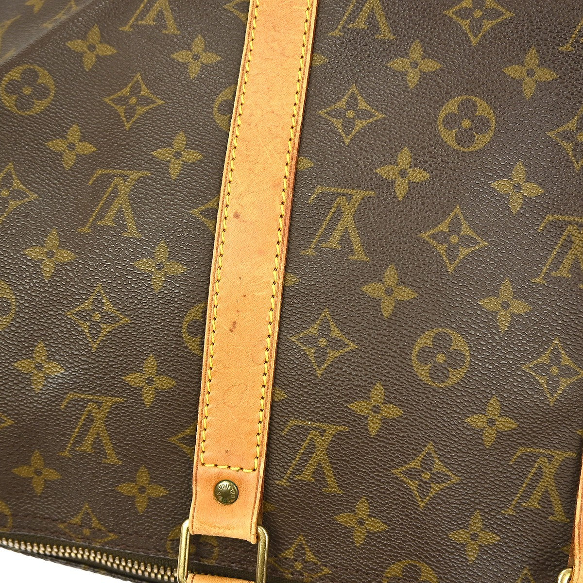 Louis Vuitton Keepall Bag Monogram Canvas Brown Canvas Travel Bag