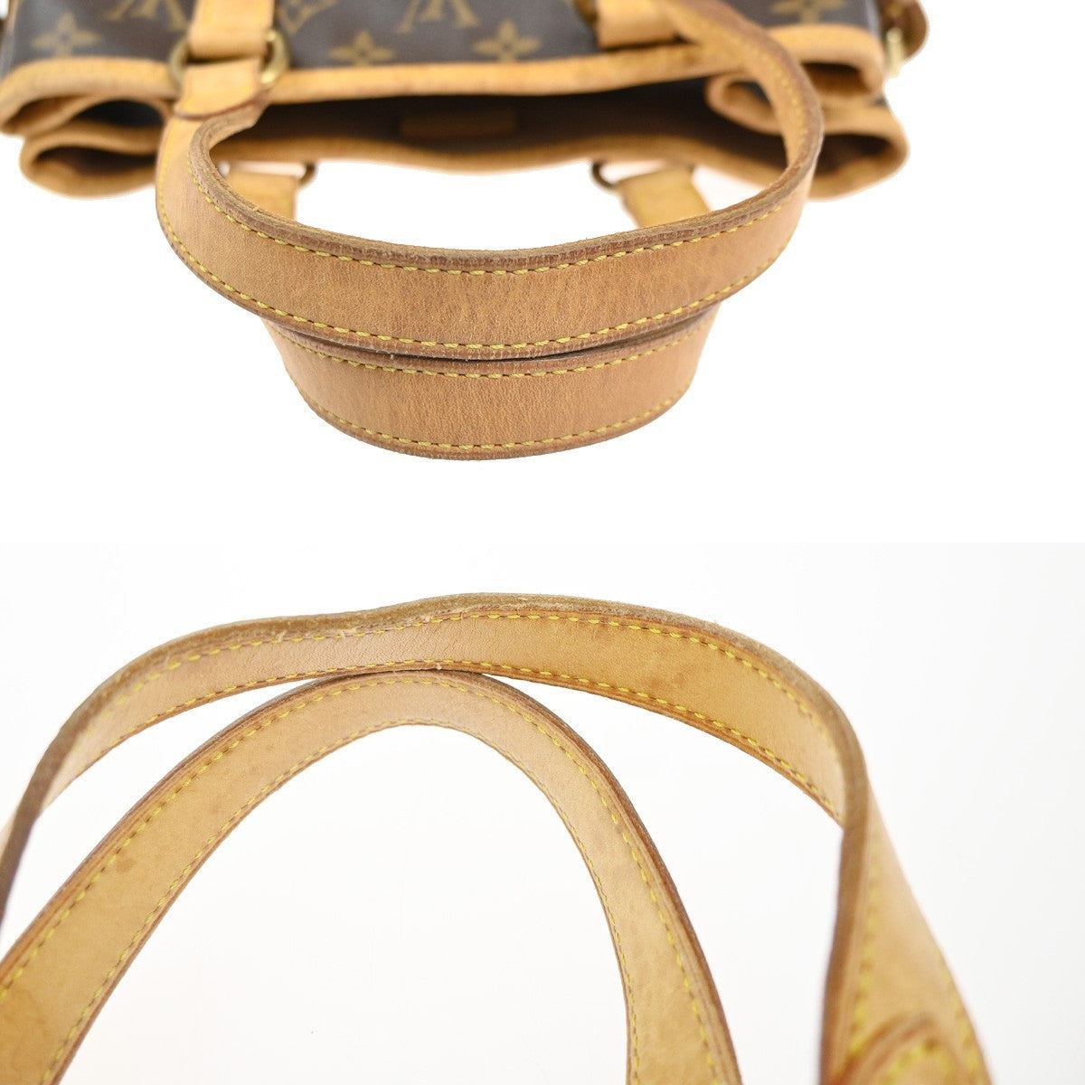 Louis Vuitton Batignolles Handbag Monogram Canvas Brown Leather Handbag